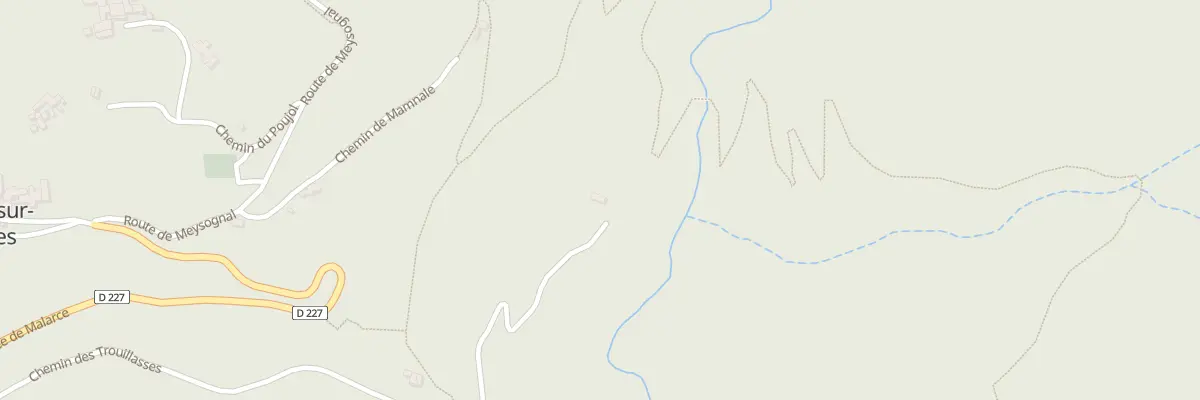 Plan du 755 Che des Trouillasses à Malarce-sur-la-Thines