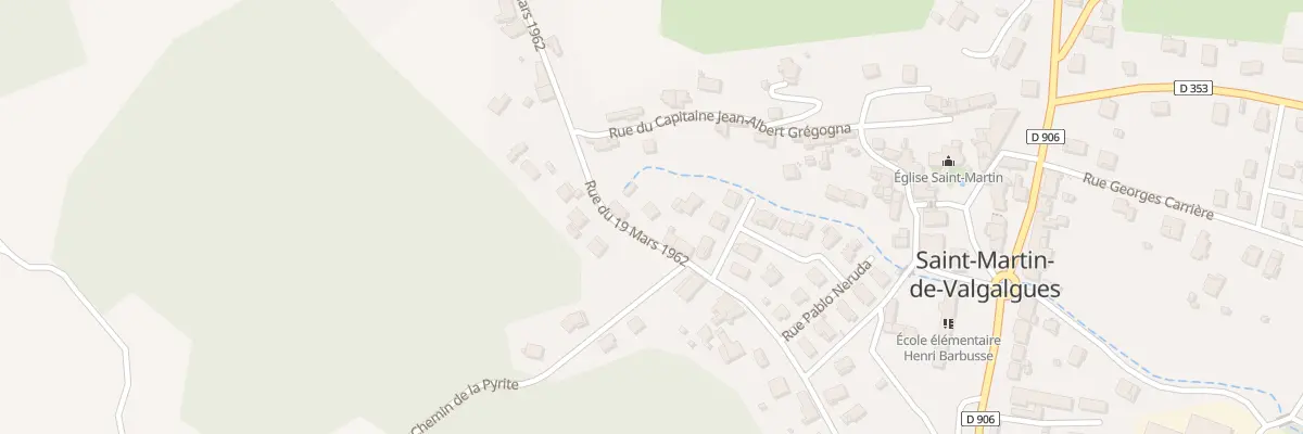 Plan du 399 Rue du Dix Neuf Mars 1962 à Saint-Martin-de-Valgalgues