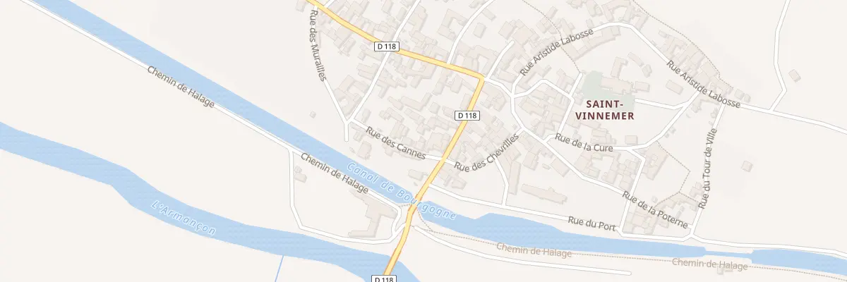 Plan du 6 Rue des Cannes A St Vinnemer à Tanlay