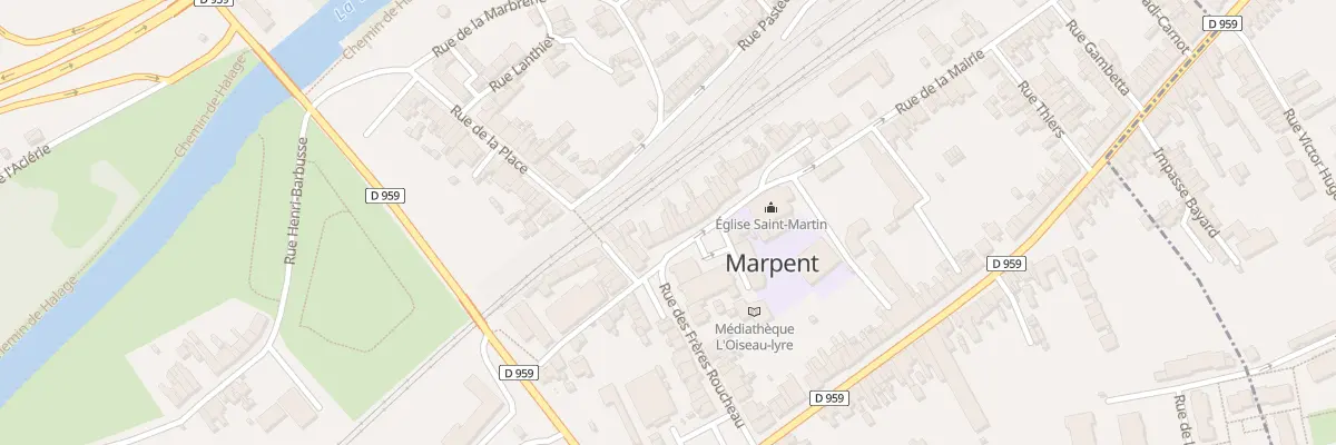Plan du 11 Rue de la Mairie à Marpent