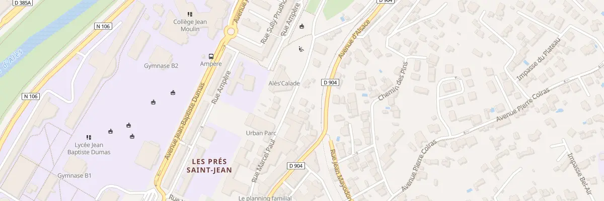Plan du 8A Rue Marcel Paul à Alès