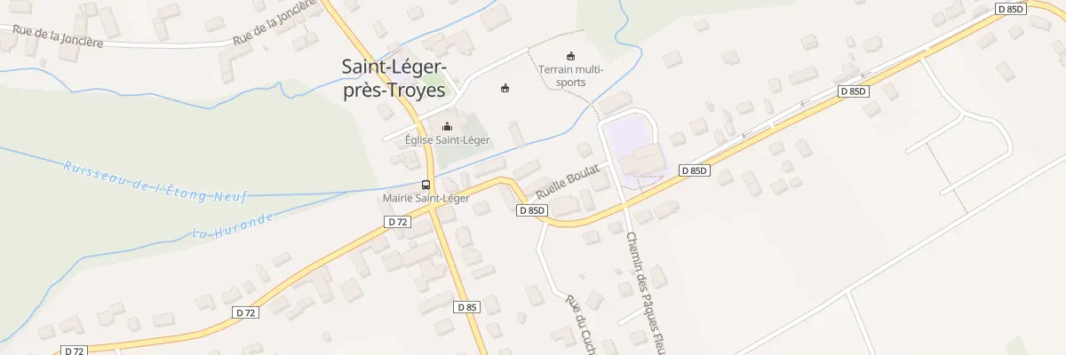Plan du 5 Rue de la Planche à Saint-Léger-près-Troyes