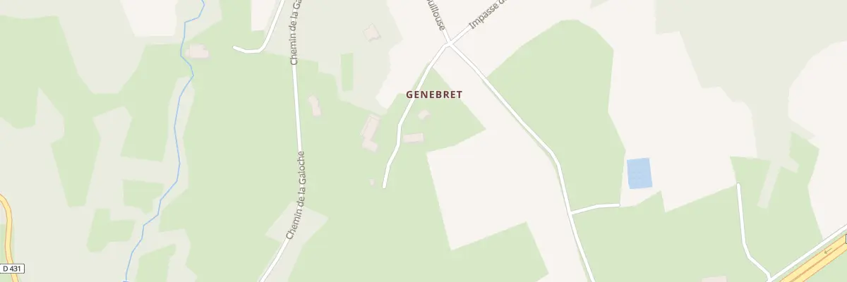 Plan du 5073 Genebret à Bessamorel