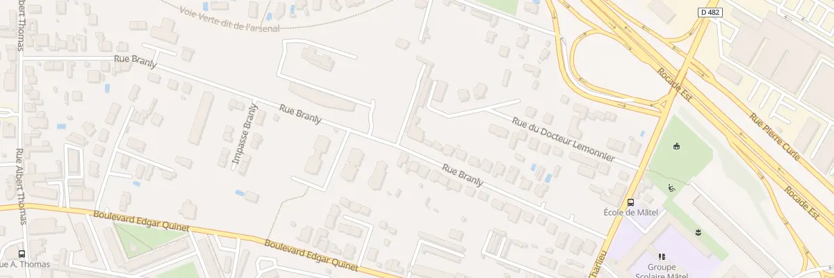 Plan du 32 Rue Branly à Roanne