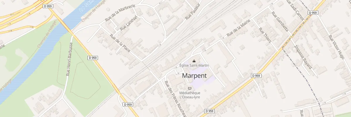 Plan du 21 Rue de la Mairie à Marpent