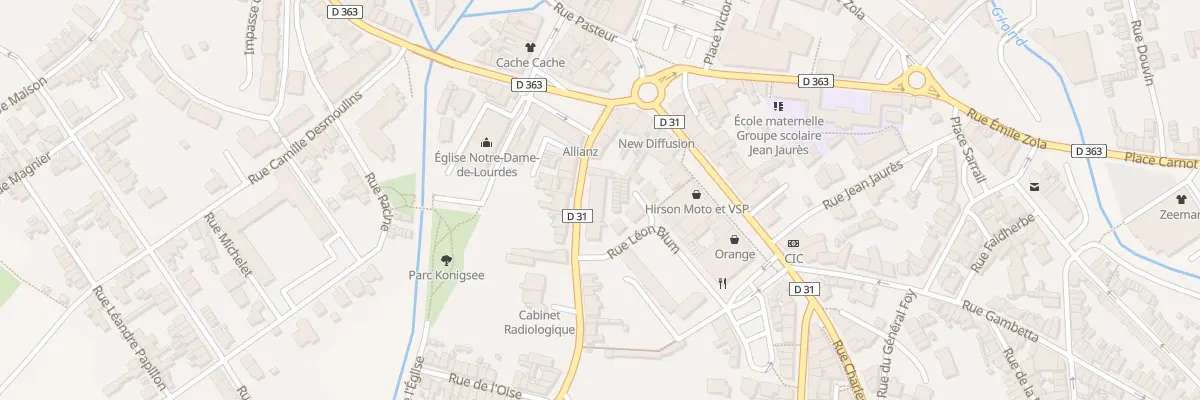 Plan du 1 Rue de Guise à Hirson
