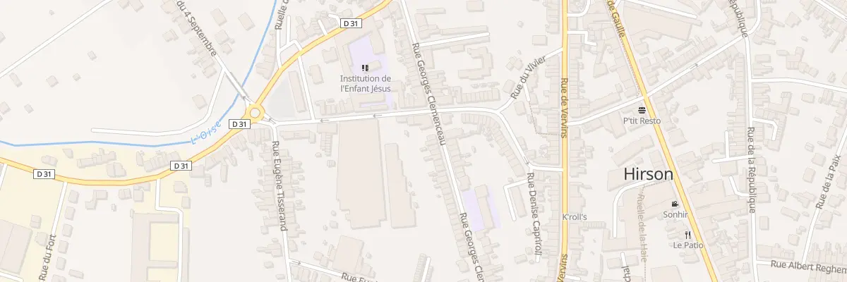 Plan du 36 Rue Georges Clémenceau à Hirson