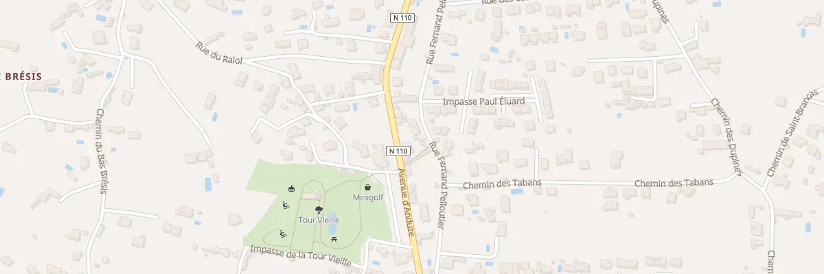 Plan du 57 Av d’Anduze à Alès