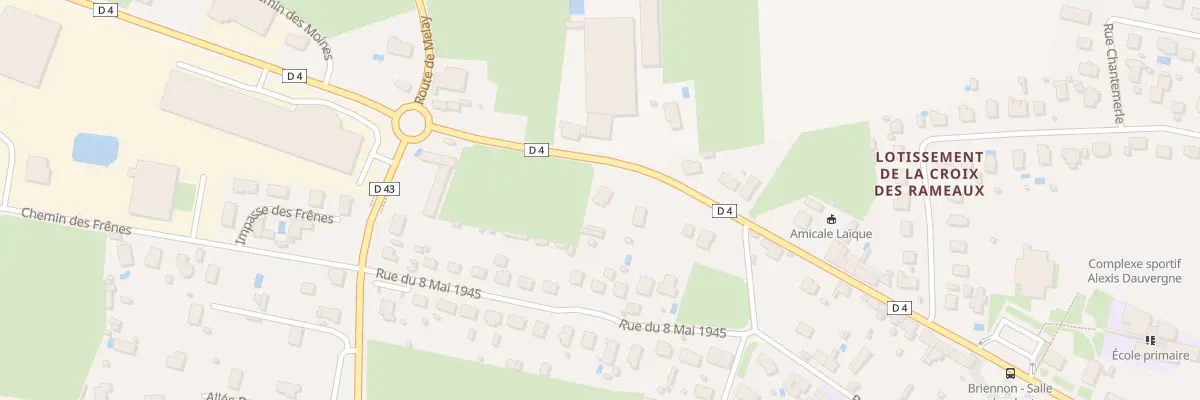 Plan du 8 Av de Verdun à Briennon