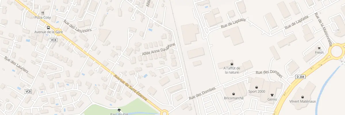 Plan du 40 Rue des Purelles à Montbrison