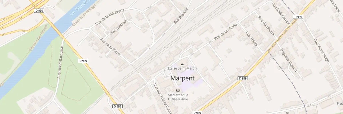 Plan du 29 Rue de la Mairie à Marpent