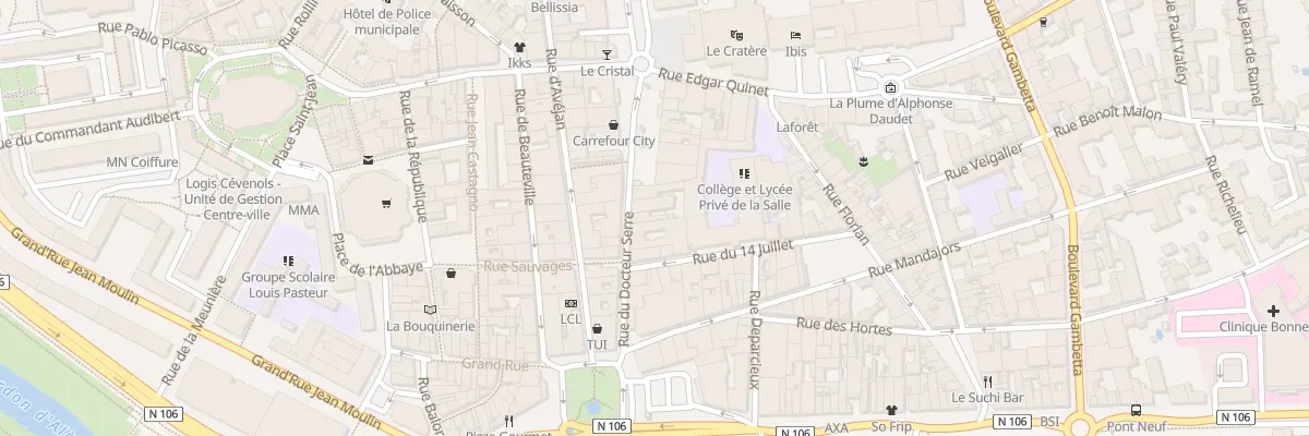 Plan du 3 Rue Doc Serre à Alès