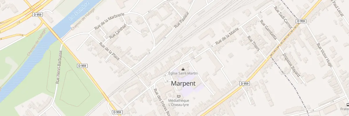 Plan du 33 Rue de la Mairie à Marpent