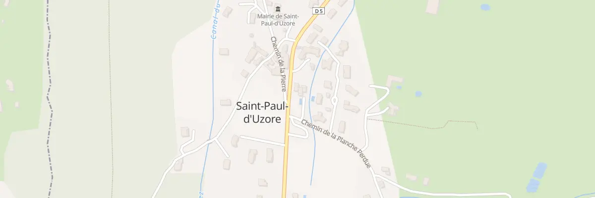 Plan du 5100 Le Bourg à Saint-Paul-d’Uzore