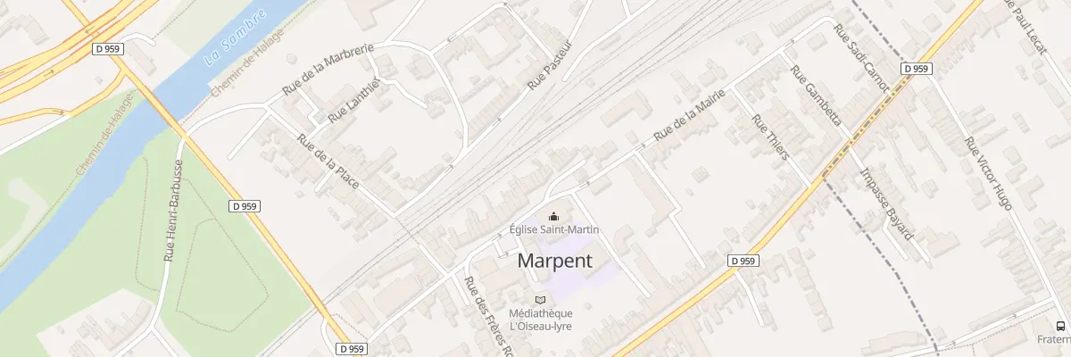 Plan du 35 Rue de la Mairie à Marpent