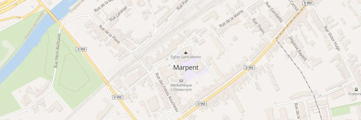 Plan du 6 Rue de la Mairie à Marpent