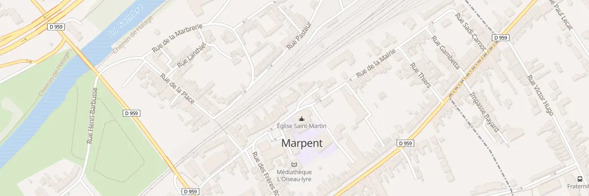 Plan du 37 Rue de la Mairie à Marpent