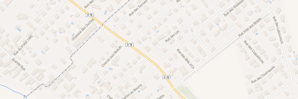 Plan du 1 Rue des Lys à Lavau