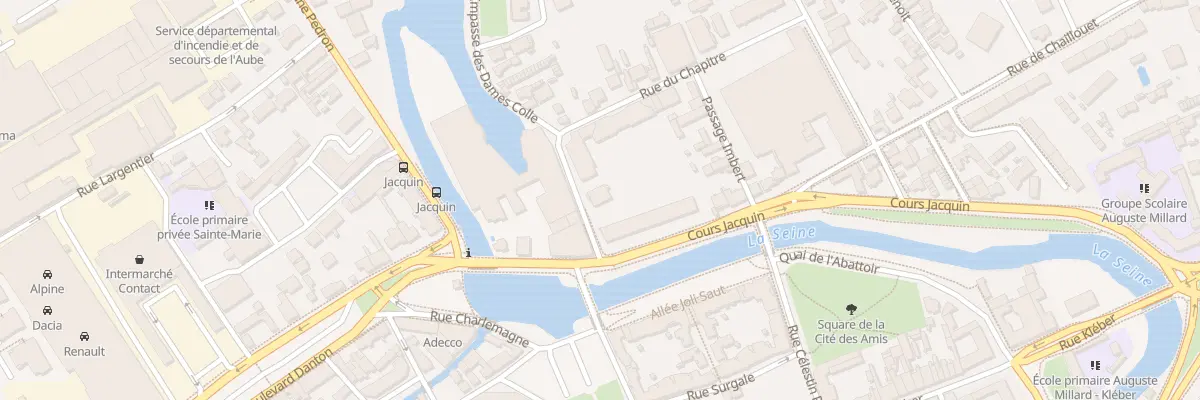 Plan du 2 Rue des Moulins de Brule à Troyes