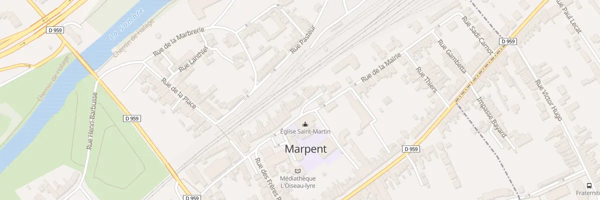 Plan du 39 Rue de la Mairie à Marpent