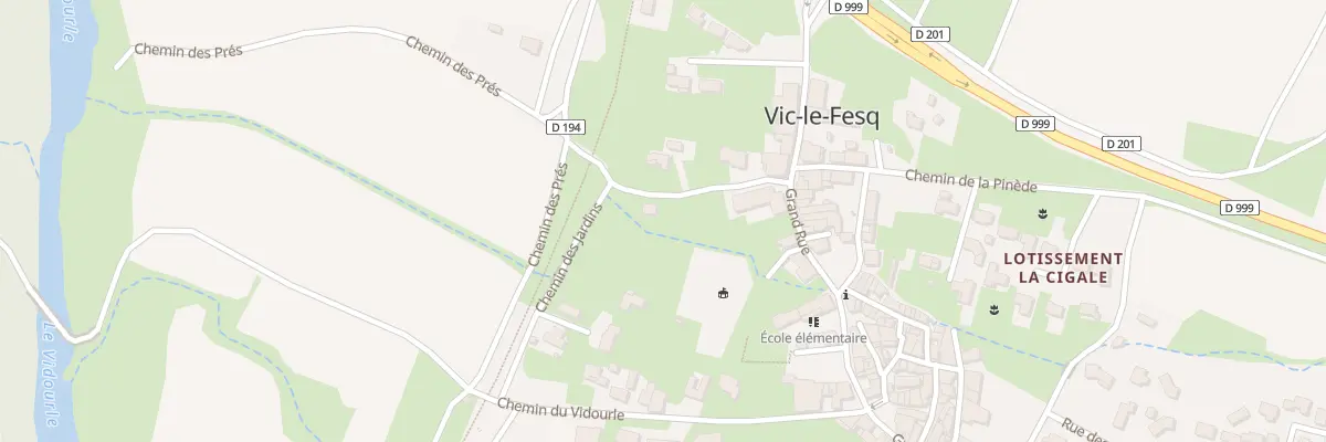 Plan du 129 Che des Jardins à Vic-le-Fesq