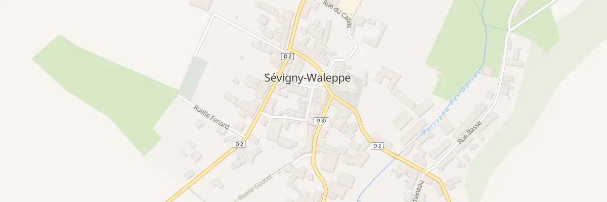 Plan du 2 Rue des Petites Cours à Sévigny-Waleppe
