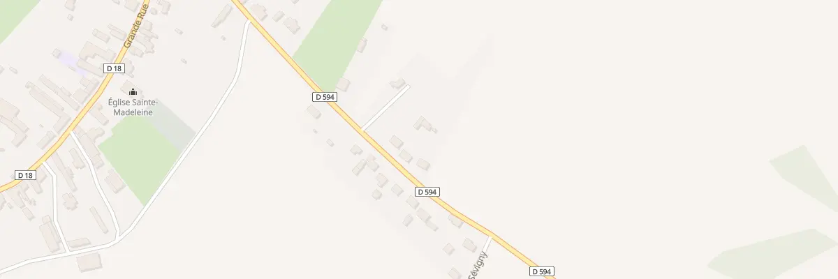 Plan du 64 Rte de Sevigny au Thuel