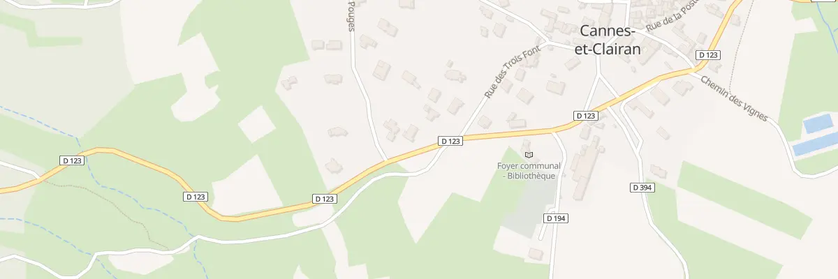 Plan du 5484 Rte de Sérignac à Cannes-et-Clairan