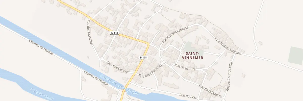Plan du 1 Rue du Pont A St Vinnemer à Tanlay