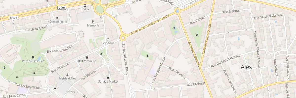 Plan du 9 Rue Frédéric Mistral à Alès