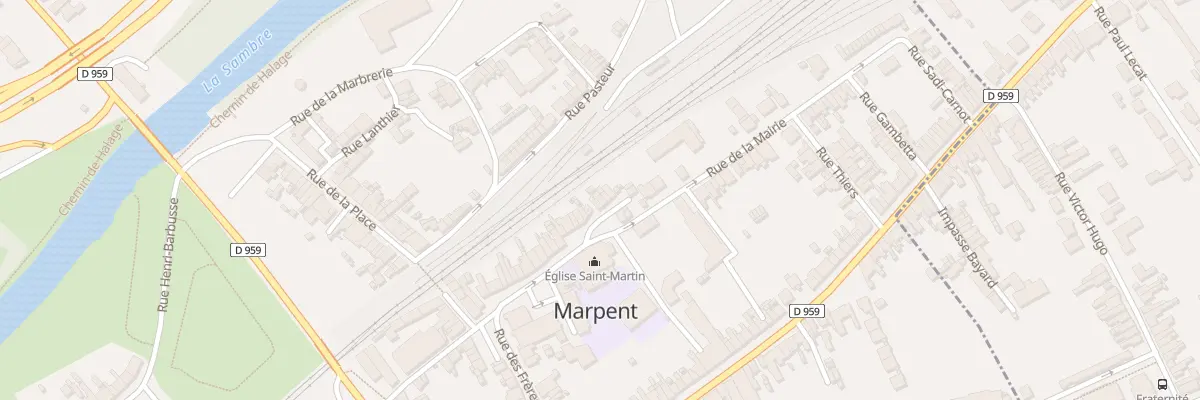 Plan du 43 Rue de la Mairie à Marpent
