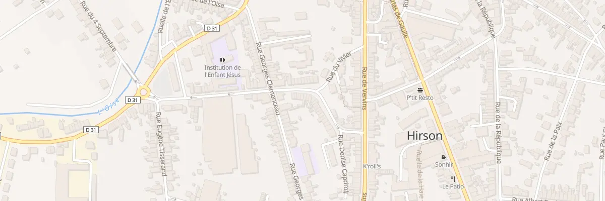 Plan du 37 Rue Thiers à Hirson