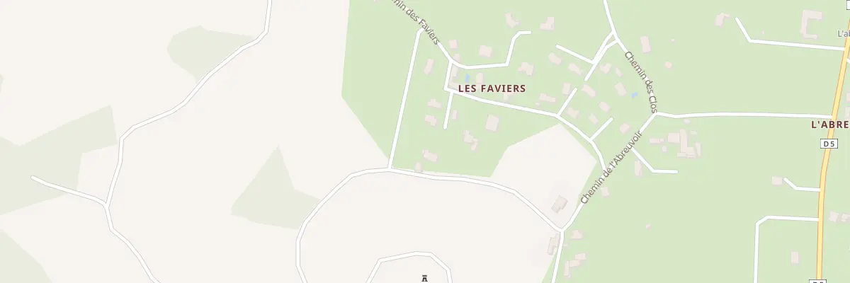 Plan du 14 Che des Faviers à Saint-Georges-Haute-Ville
