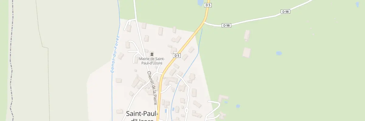 Plan du 5033 Le Bourg à Saint-Paul-d’Uzore