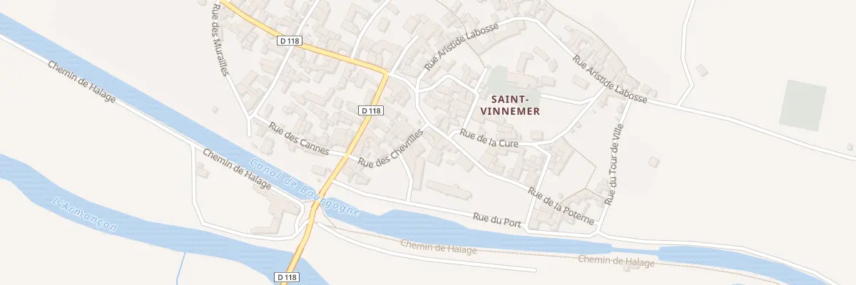 Plan du 1 Rue des Chevrilles St Vinnemer à Tanlay