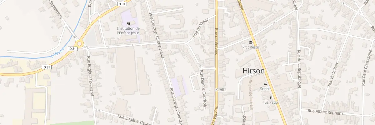 Plan du 15 Rue Thiers à Hirson