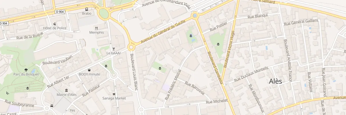 Plan du 11 Rue Frédéric Mistral à Alès