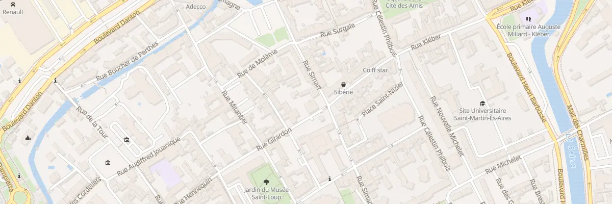 Plan du 8 Rue Simart à Troyes