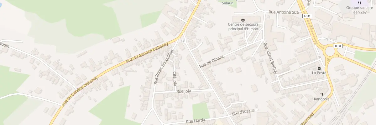 Plan du 6 Rue d’Alsace à Hirson