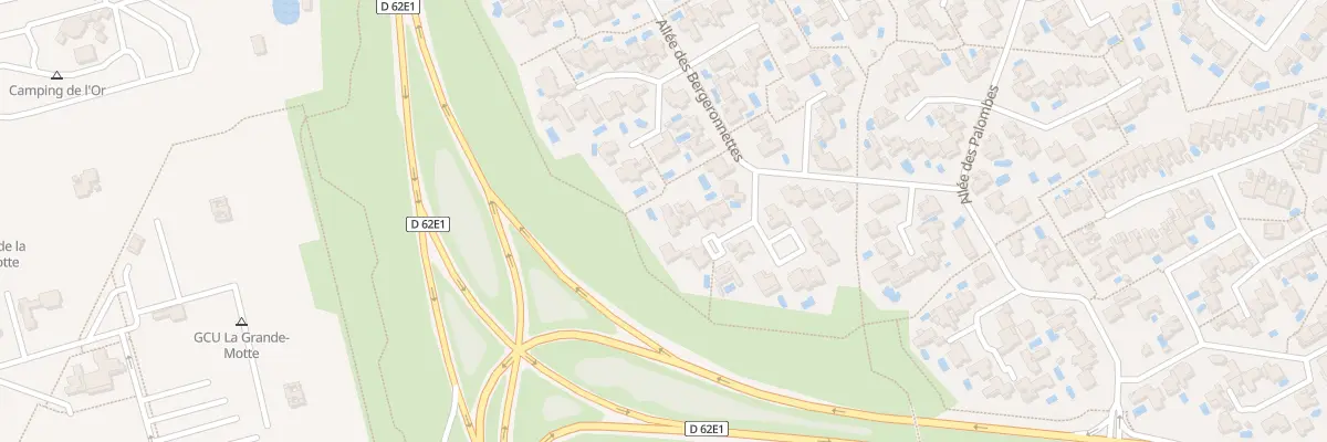 Plan du 43 All des Bergeronnettes à La Grande-Motte