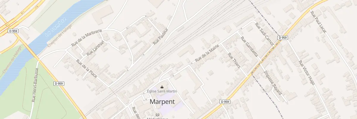 Plan du 63B Rue de la Mairie à Marpent