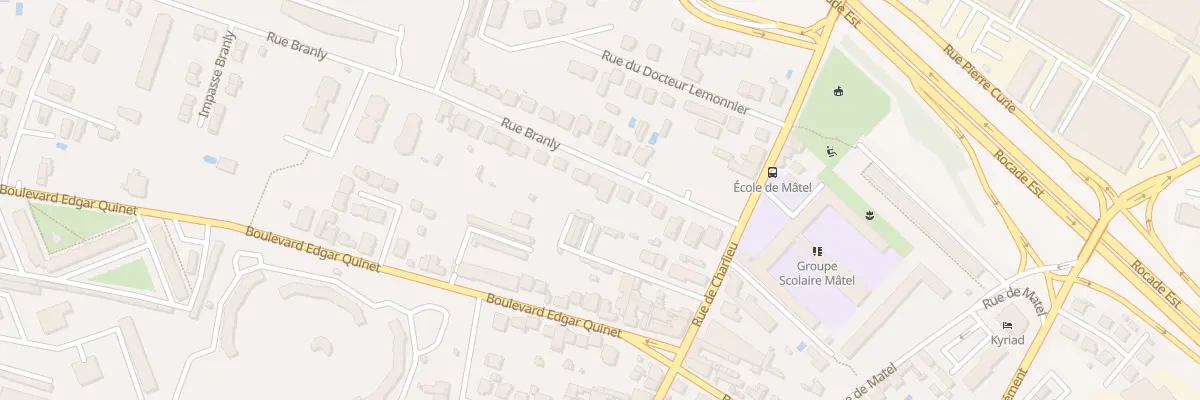 Plan du 13 Rue Branly à Roanne