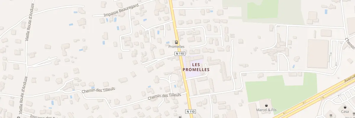 Plan du 124A Av d’Anduze à Alès