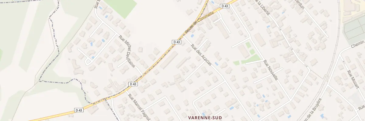 Plan du 43 Rte de Commelle au Coteau