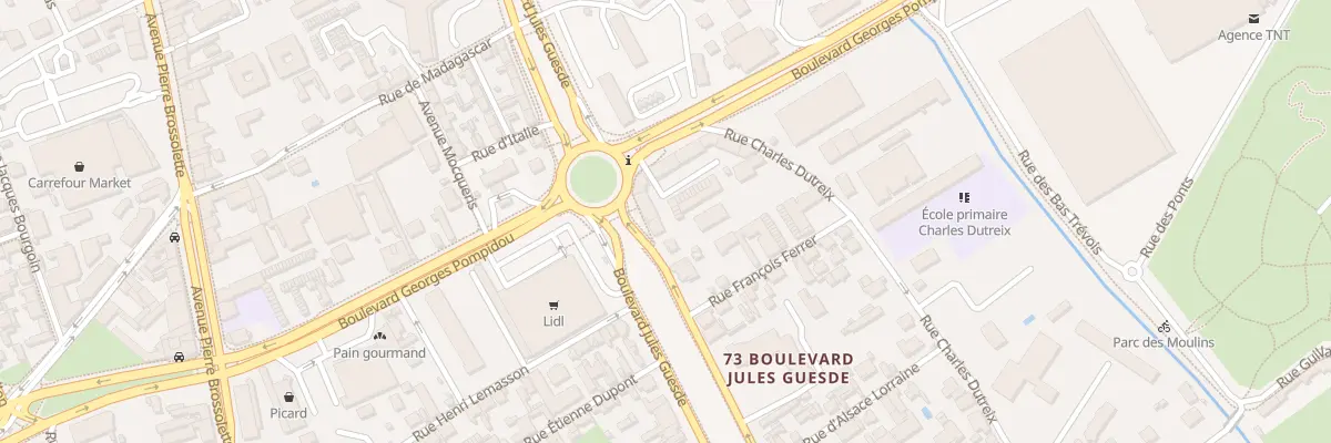 Plan du 53 Bd Jules Guesde à Troyes