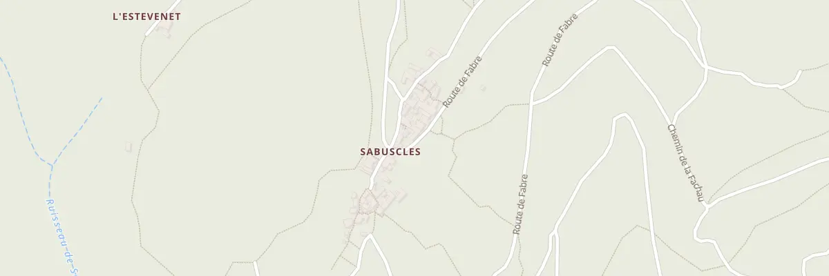 Plan du 5004 Sabuscles à Malbosc