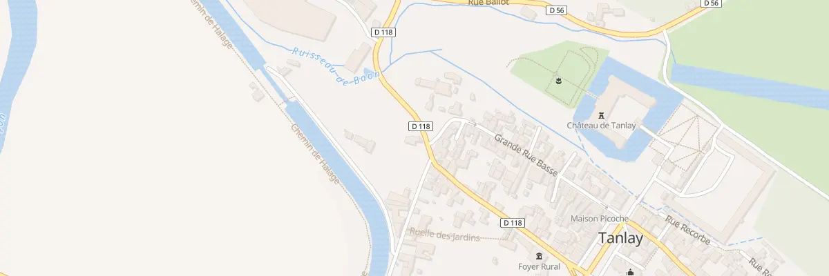 Plan du 2 Rue du Port à Tanlay