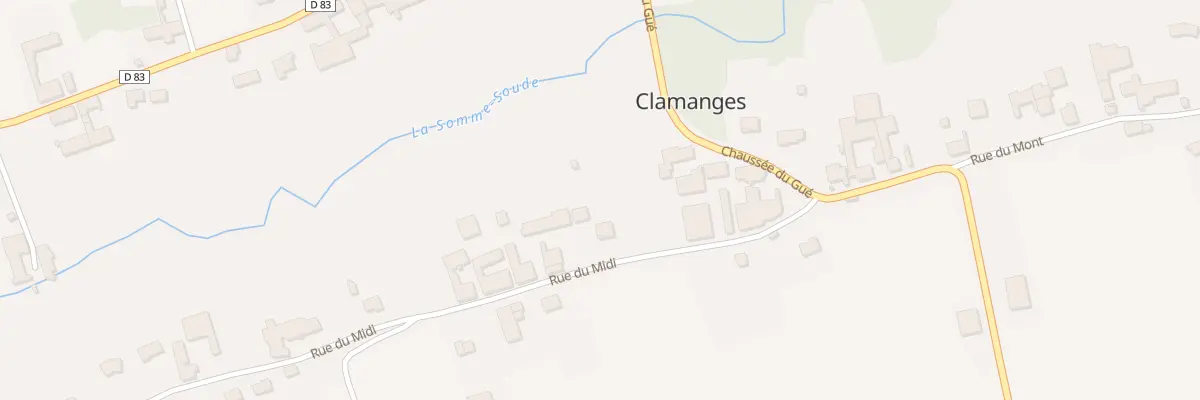 Plan du 6 Rue du Midi à Clamanges