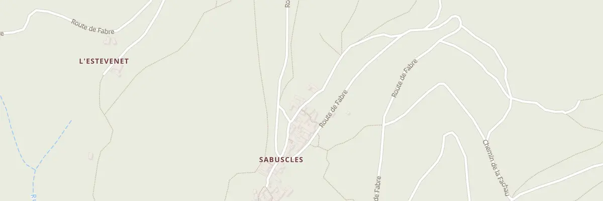 Plan du 5283 Sabuscles à Malbosc