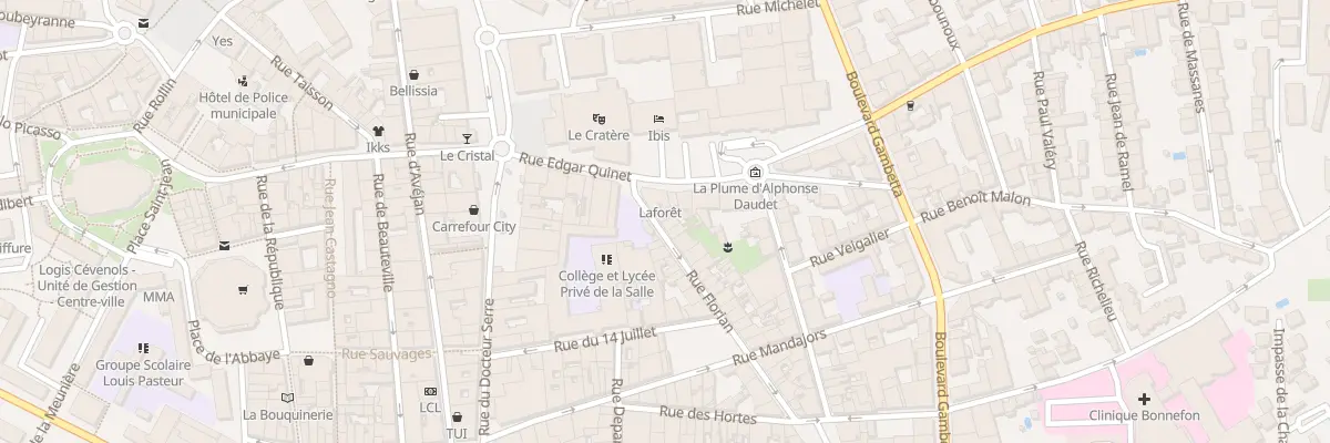 Plan du 3 Rue Florian à Alès